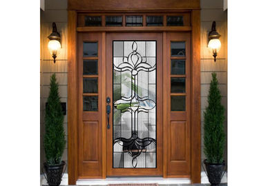 Kapı İşlemeli Eğimli Clear Art Cam Levhalar, Dekoratif Panel Cam